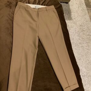 JCrew Tan 6 Cafe Capri Classic Essential Monochrome Preppy Scandi Girl Quality